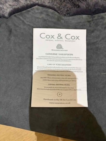 Photo of free Sheepskin rug (Central Tonbridge TN9) #2