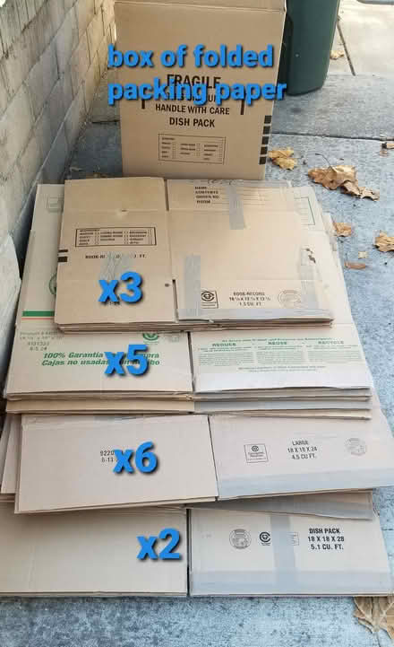 Photo of free Moving boxes and packing paper (Lawrence & 101) #1