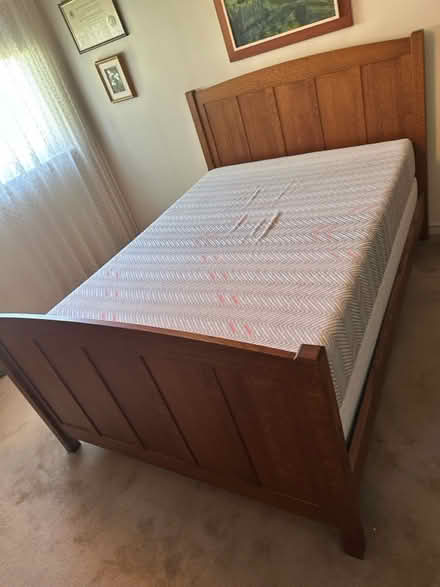 Photo of free Curb Alert! Oak Bed available @Curb (Birchmount and Lawrence) #1