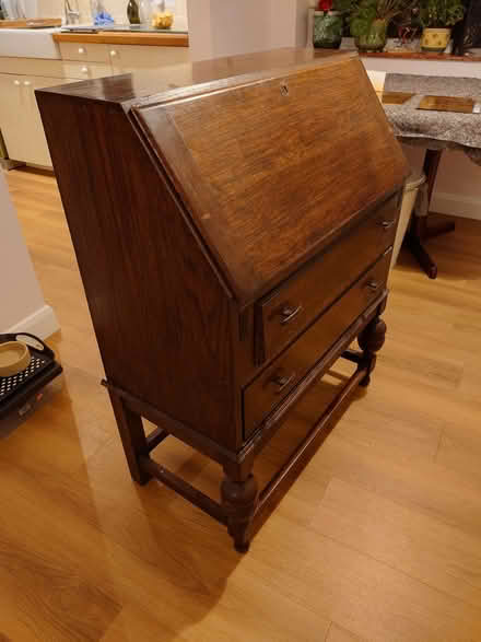 Photo of free Small vintage oak desk (Caterham CR3) #1