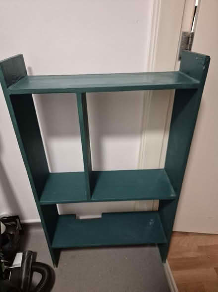 Photo of free Green shelving unit (Walthamstow E17) #1