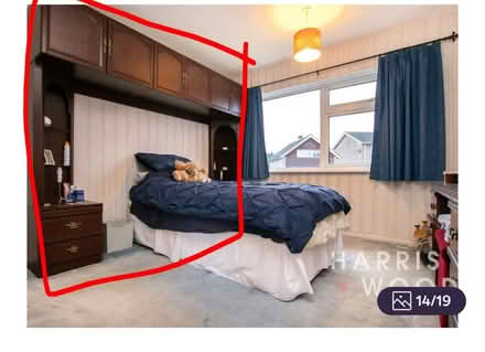 Photo of free Over bed storage unit (Brantham CO11) #1