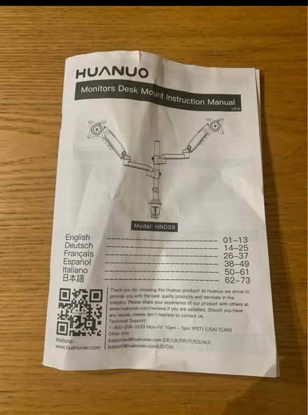 Photo of free Desk with dual arm mount and chair (Shirehampton,BS11) #3