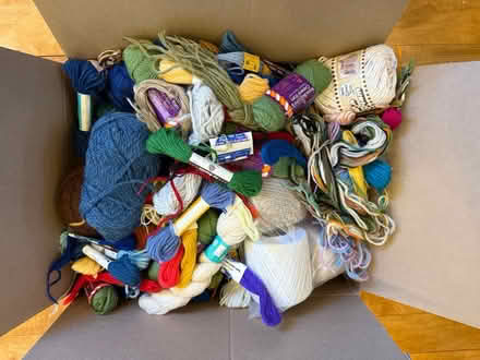 Photo of free Box of yarn, string, etc (Hinsdale, IL) #1