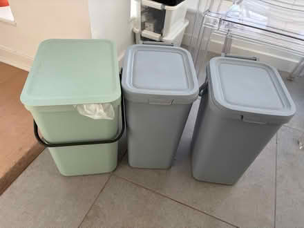 Photo of free Set of three kitchen bins (Central Tonbridge TN9) #1