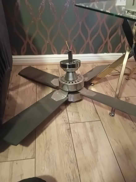 Photo of free black and crome cilling fan light (horsham RH12) #2