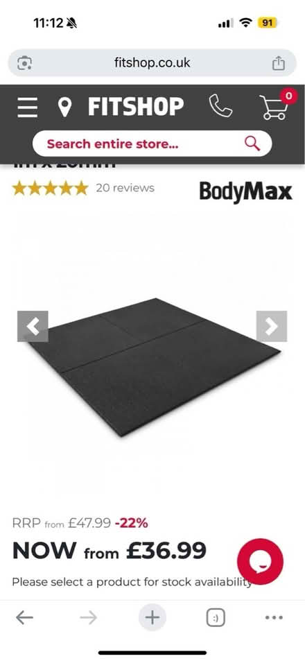 Photo of free 9 Sqm BodyMax Enduramax gym tiles (St John’s Wood NW8) #1