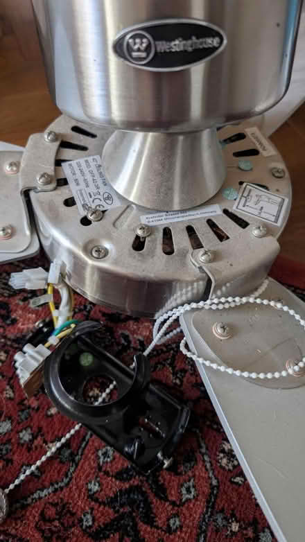 Photo of free Silver ceiling fan (Desford LE9) #2