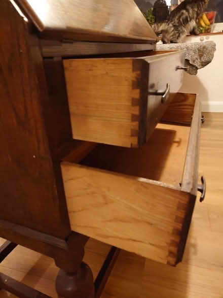 Photo of free Small vintage oak desk (Caterham CR3) #2