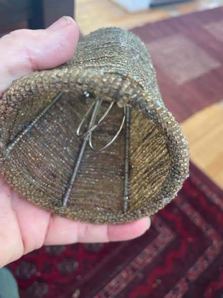 Photo of free Four beaded 4” lamp shade (Chevy Chase DC) #2