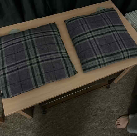 Photo of free 2 check cushions and covers (Brighton BN2 6) #1