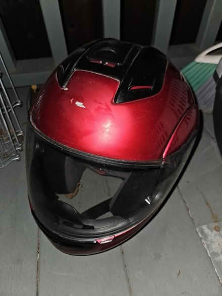 Photo of free Used Red Motorcycle Helmet (San bruno) #2