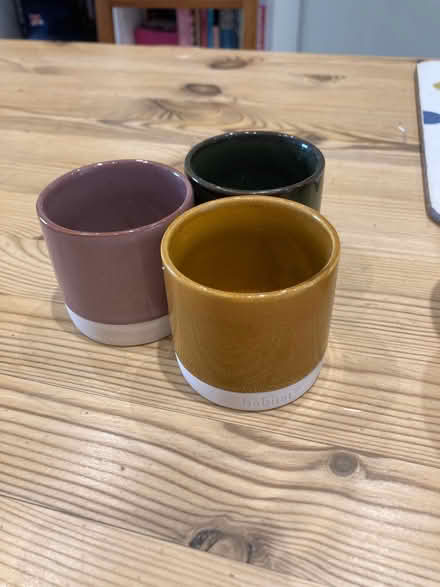 Photo of free Set of 3 ceramic pots/ candle holders (Hampton Hill TW11) #1