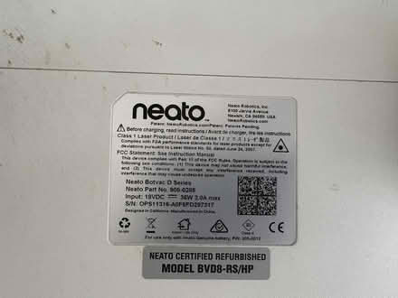 Photo of free Neato botvac BROKEN (Redwood City, Selby/El Camino) #2