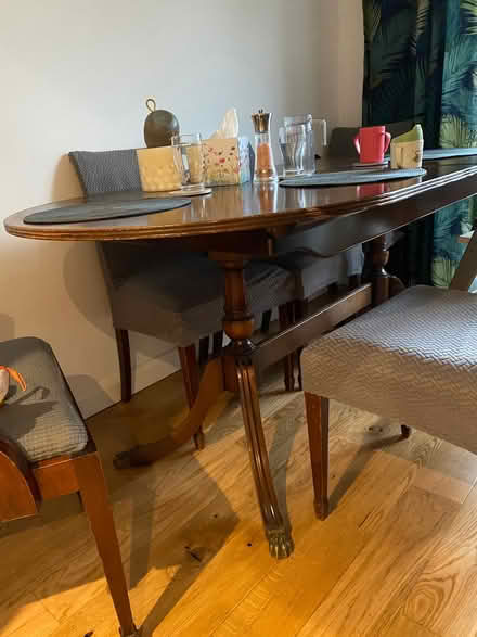 Photo of free dark wood big oval table (Headington OX3 9D) #3
