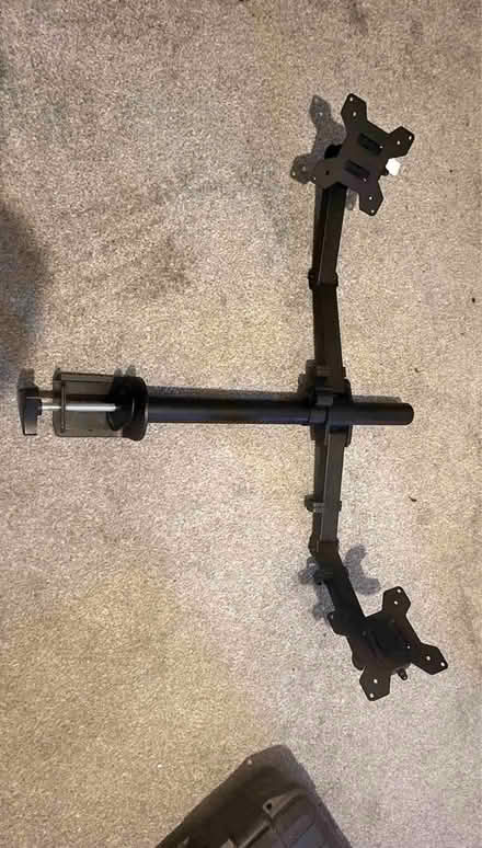 Photo of free Desk with dual arm mount and chair (Shirehampton,BS11) #1