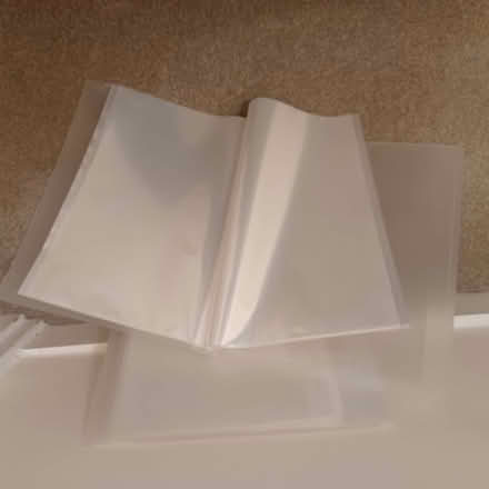 Photo of free 3 A4 display books, each with 20 clear plastic pocket pages (Oxford OX2) #1