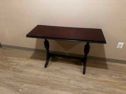 Photo of free Covered Bookshelf -Bookshelf- table (8400 Mission Road Jessup MD) #3