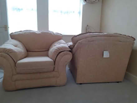 Photo of free Cream 3 piece suite sofa armchairs (Frome BA113HY) #4