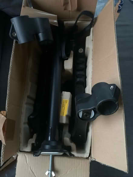 Photo of free Desk with dual arm mount and chair (Shirehampton,BS11) #4