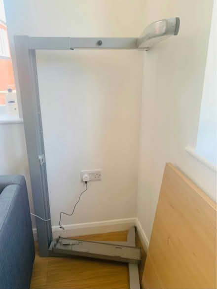 Photo of free Desk with dual arm mount and chair (Shirehampton,BS11) #2