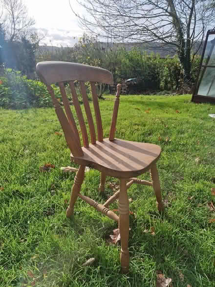 Photo of free Wooden chair (Madley) #1