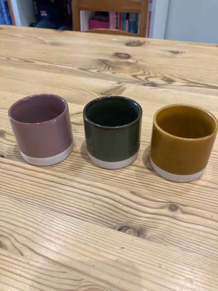 Photo of free Set of 3 ceramic pots/ candle holders (Hampton Hill TW11) #2