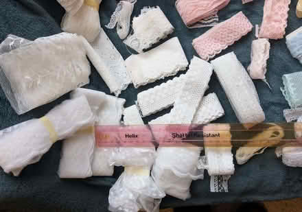 Photo of free Large Bundle of Lace Pieces, various widths & colours (Southport PR9) #2