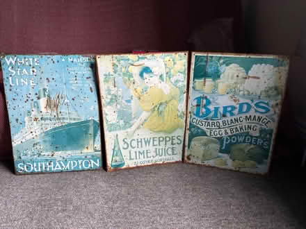 Photo of free Metal advertising plaques (Frizinghall BD9) #1