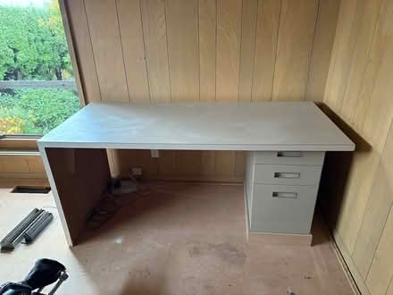 Photo of free 2 piece desk with file cabinet (Mercer Island) #1
