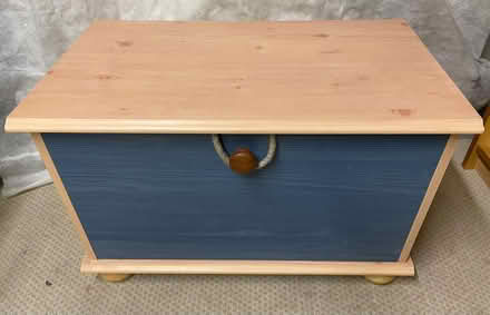 Photo of free Blue Wooden Storage Box (Wickford SS12) #1