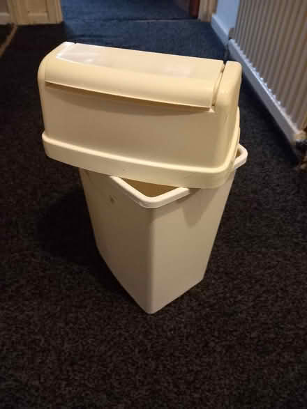 Photo of free White bathroom bin (Oxlease AL10) #2