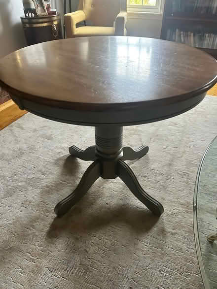 Photo of free Small round kitchen table (Barker St. North Andover) #1