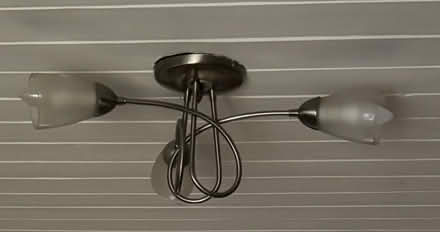 Photo of free Flush ceiling light in brushed nickle finish. (Garsington OX44) #1