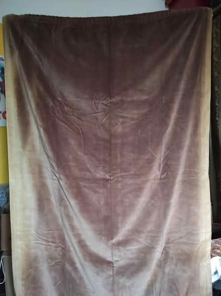 Photo of free Vintage Brown Velvet Curtain x1 (SE1) #1
