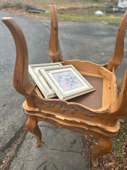 Photo of free Two solid wood end tables (Regency Lakes, Winchester) #4