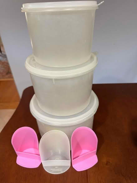 Photo of free Tupperware canister set of 3 (Swarthmore) #1