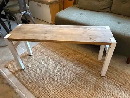 Photo of free Oak top white box steel bench (SE20 - Penge) #2