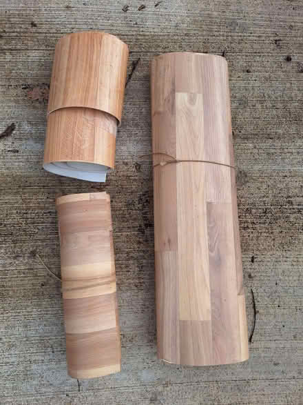 Photo of free Wood effect vynal lino floor off-cutts (Shinfield RG2) #1