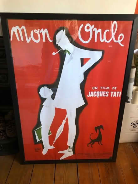 Photo of free Framed - under glass - Jacques Tati film poster (Canonbury N1) #2