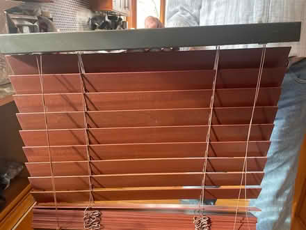 Photo of free 2 sets of wooden blinds (DC side of Warrenton) #1