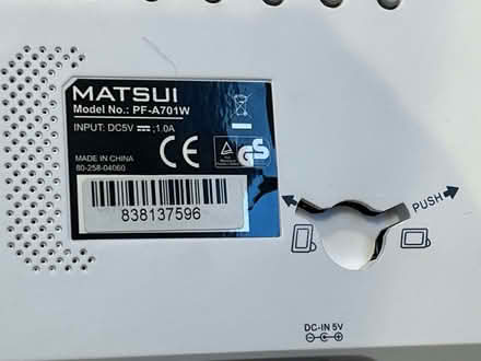 Photo of free Matsui 7" Digital Photo Frame (Fenham) #3