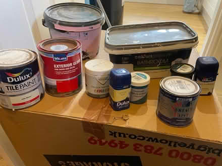 Photo of free Leftover paint and testers (PR6 Heapey Bank) #1