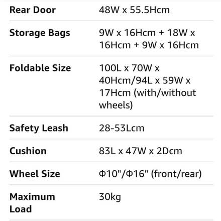 Photo of free Black PawHut pet stroller (used) and rain cover (new) (Lifford B30) #3