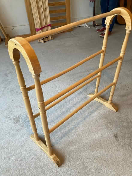 Photo of free Wooden towel rail (Norbury SW16) #1