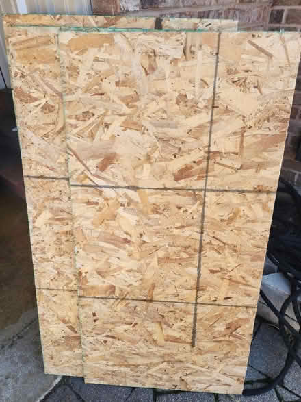 Photo of free 3 panels of plyboard (Downtown Wheaton) #1