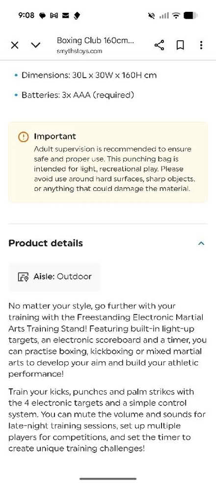 Photo of free Boxing 160cm Electronic Punch Bag Martial Arts (Stagden Cross CM3) #4