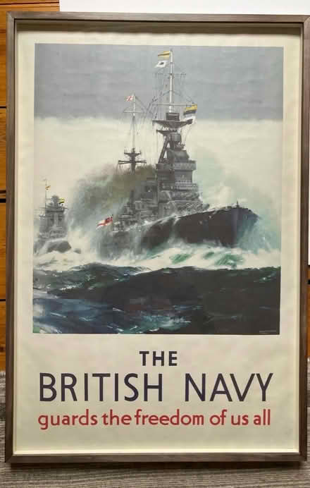 Photo of free Framed under glass British Navy poster (Canonbury N1) #1