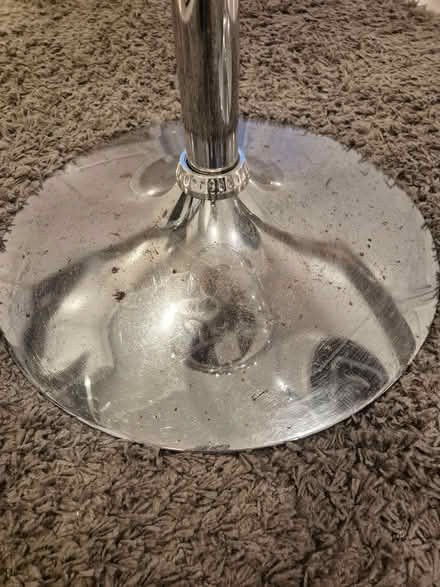 Photo of free Pair of white and silver bar stools (Barmston NE38) #3