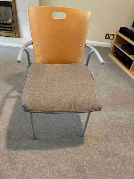 Photo of free Wooden chair with metal legs (Woosehill RG41) #1